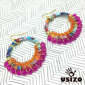 Multi-Colour Acrylic Hoops