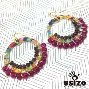 Multi-Colour Acrylic Hoops